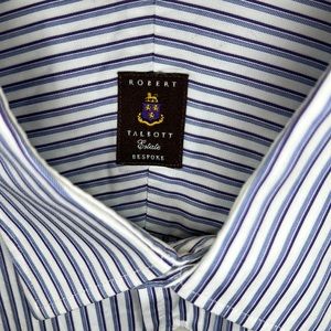 Robert Talbott Estate Bespoke men’s designer shirt size 18 neck
